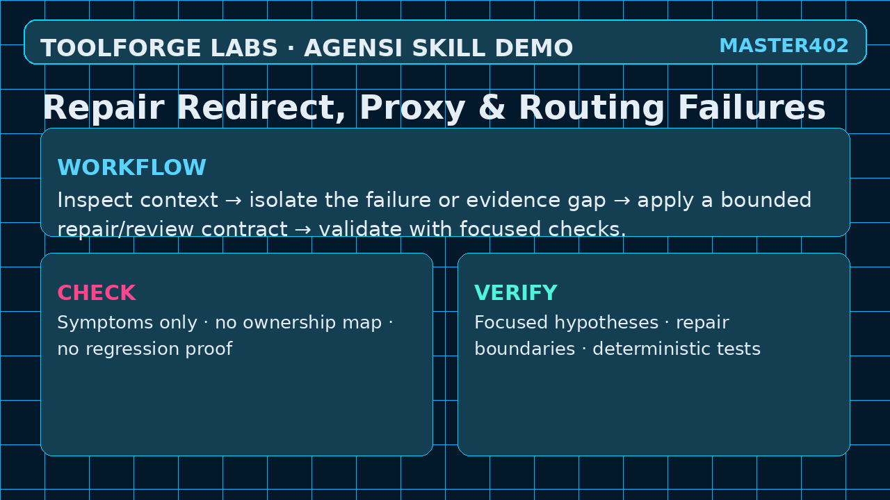 Repair Redirect, Proxy & Routing Failures screenshot 2