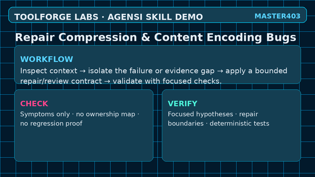 Repair Compression & Content Encoding Bugs screenshot 2