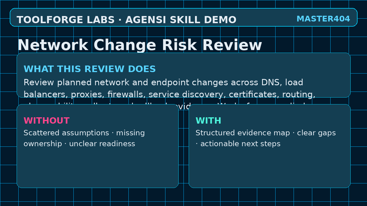 Network Change Risk Review screenshot 1