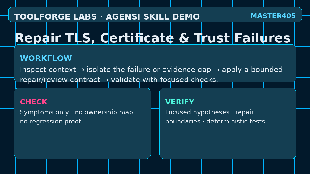 Repair TLS, Certificate & Trust Failures screenshot 2
