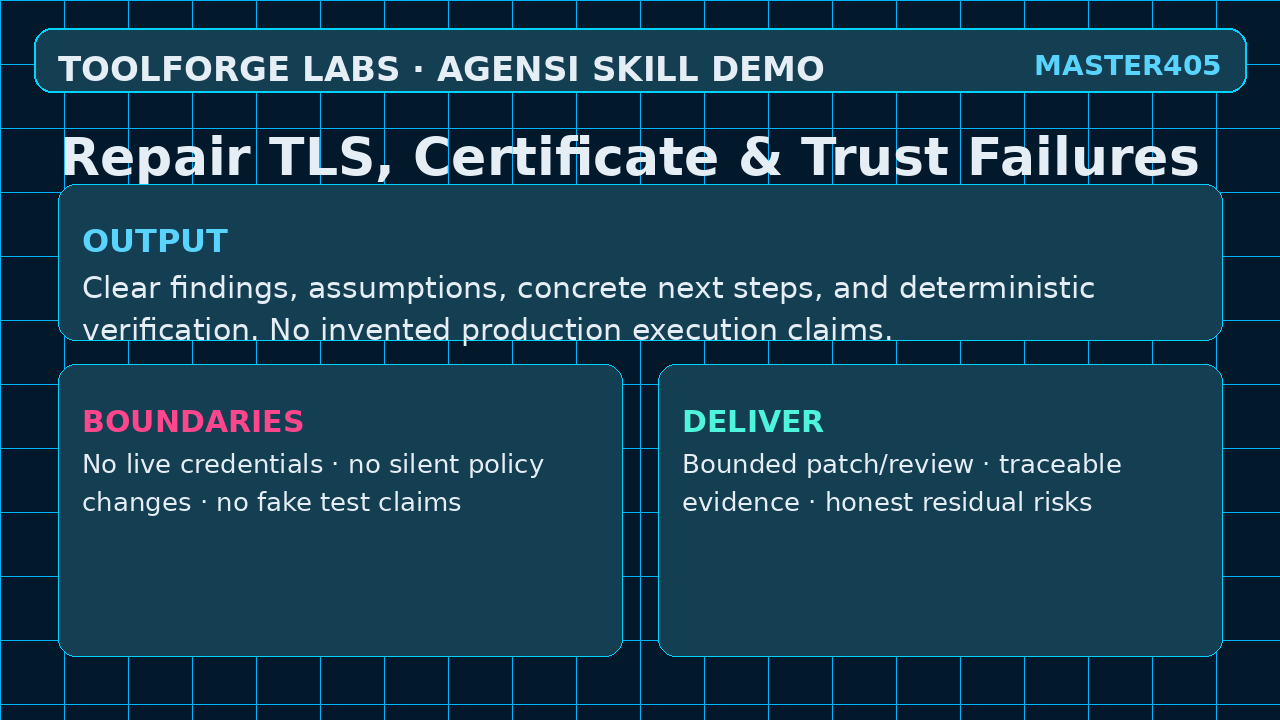 Repair TLS, Certificate & Trust Failures screenshot 3