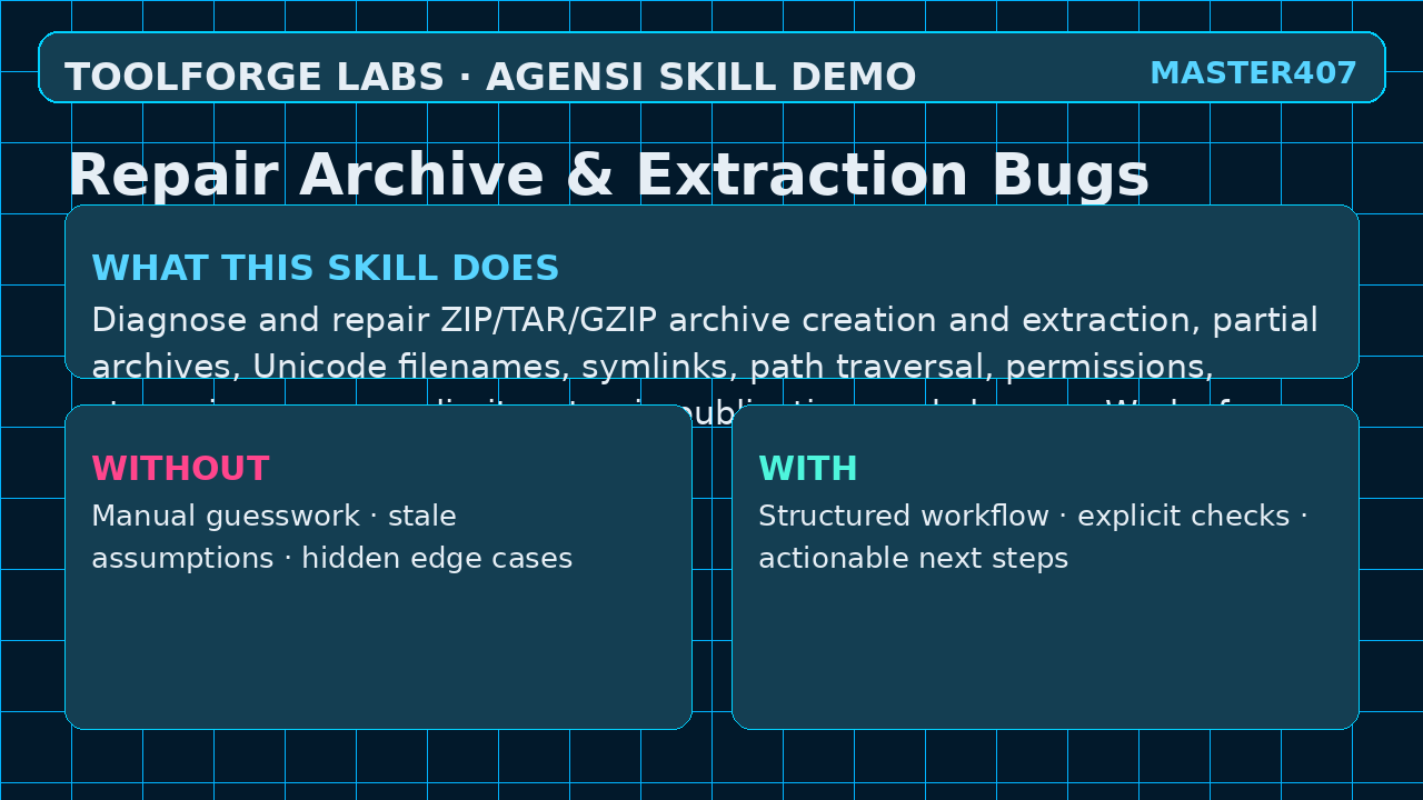 Repair Archive & Extraction Bugs screenshot 1