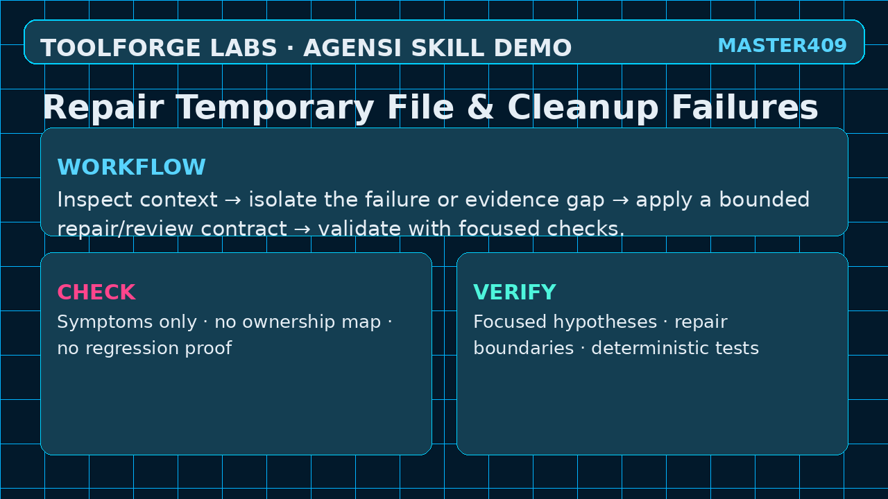 Repair Temporary File & Cleanup Failures screenshot 2