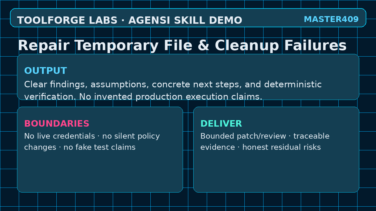 Repair Temporary File & Cleanup Failures screenshot 3