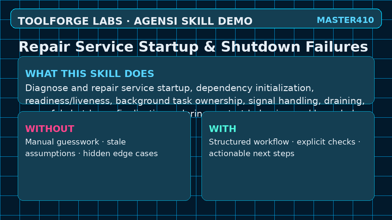 Repair Service Startup & Shutdown Failures screenshot 1