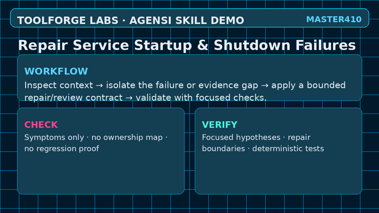 Repair Service Startup & Shutdown Failures screenshot 2
