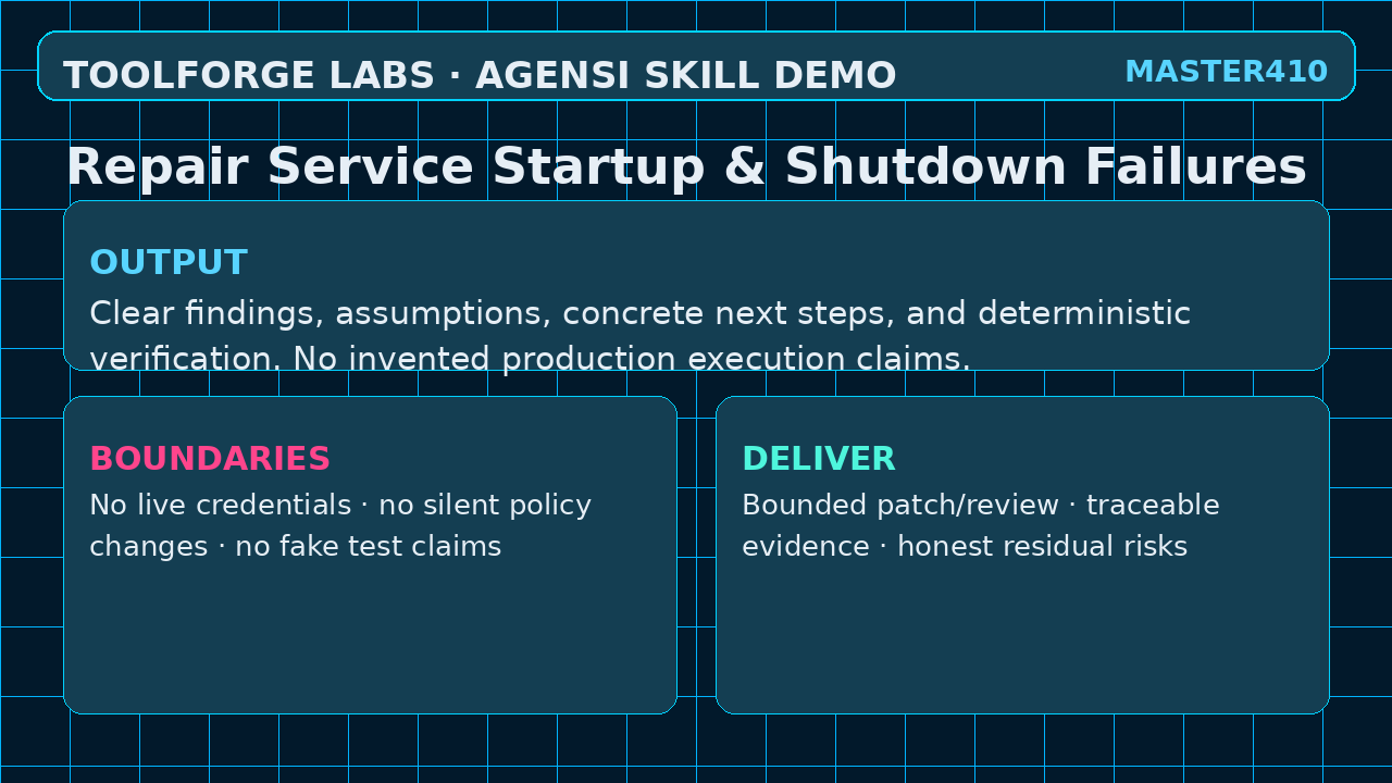 Repair Service Startup & Shutdown Failures screenshot 3