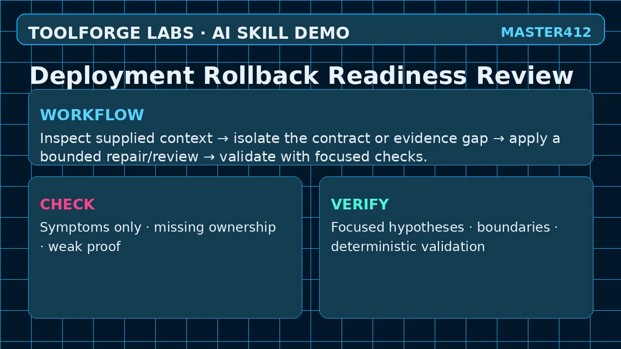 Deployment Rollback Readiness Review screenshot 2