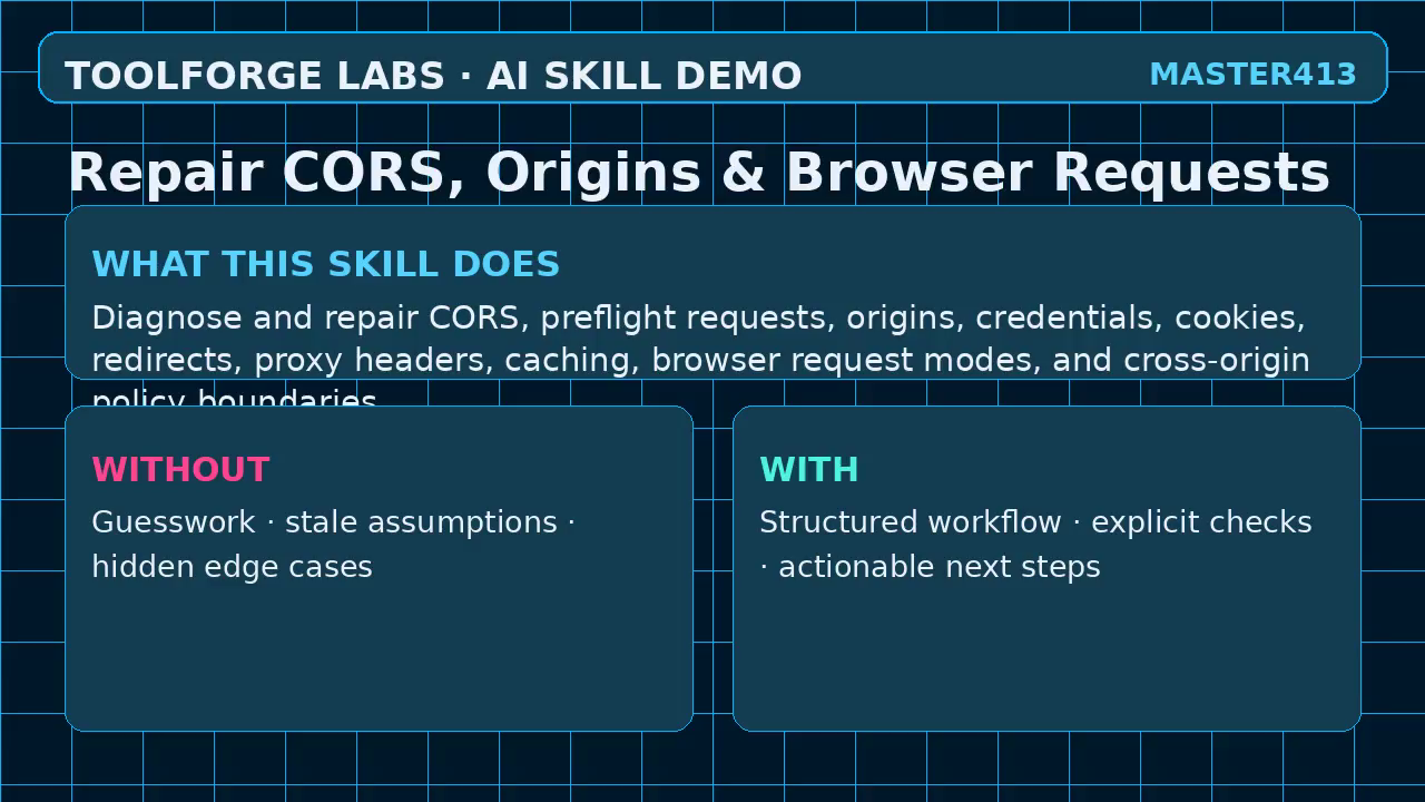 Repair CORS, Origins & Browser Requests screenshot 1