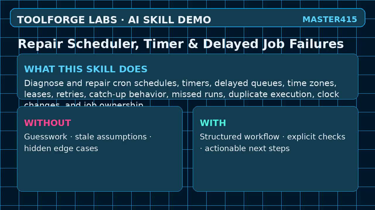 Repair Scheduler, Timer & Delayed Job Failures screenshot 1