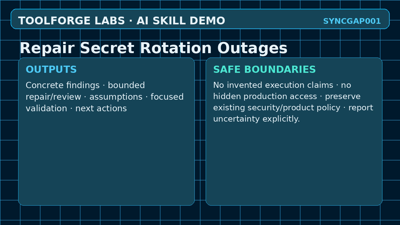 Repair Secret Rotation Outages screenshot 3