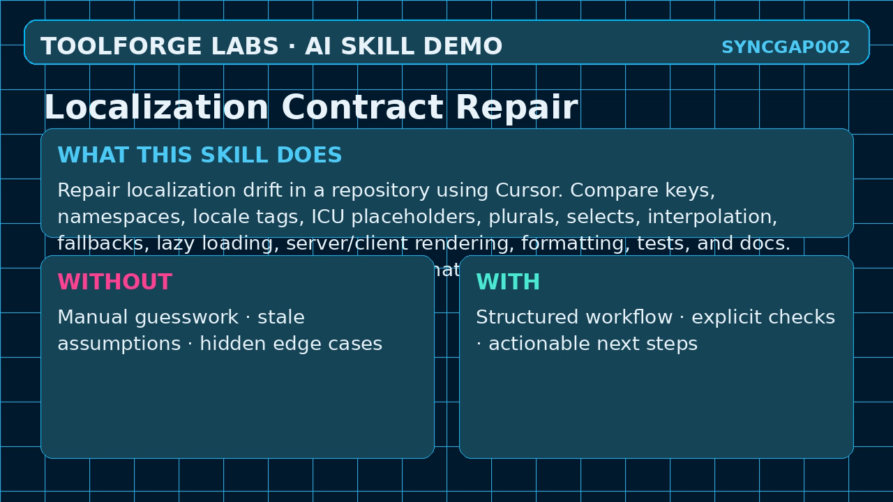 Localization Contract Repair screenshot 1