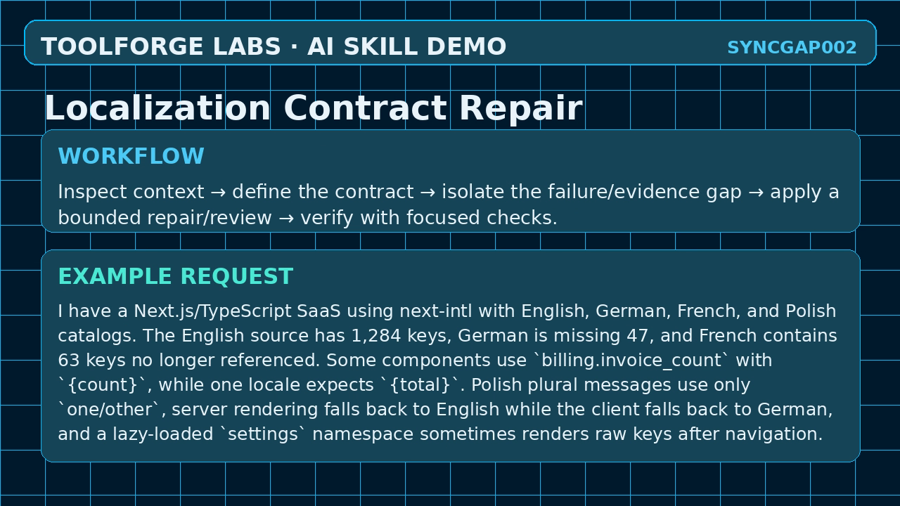Localization Contract Repair screenshot 2