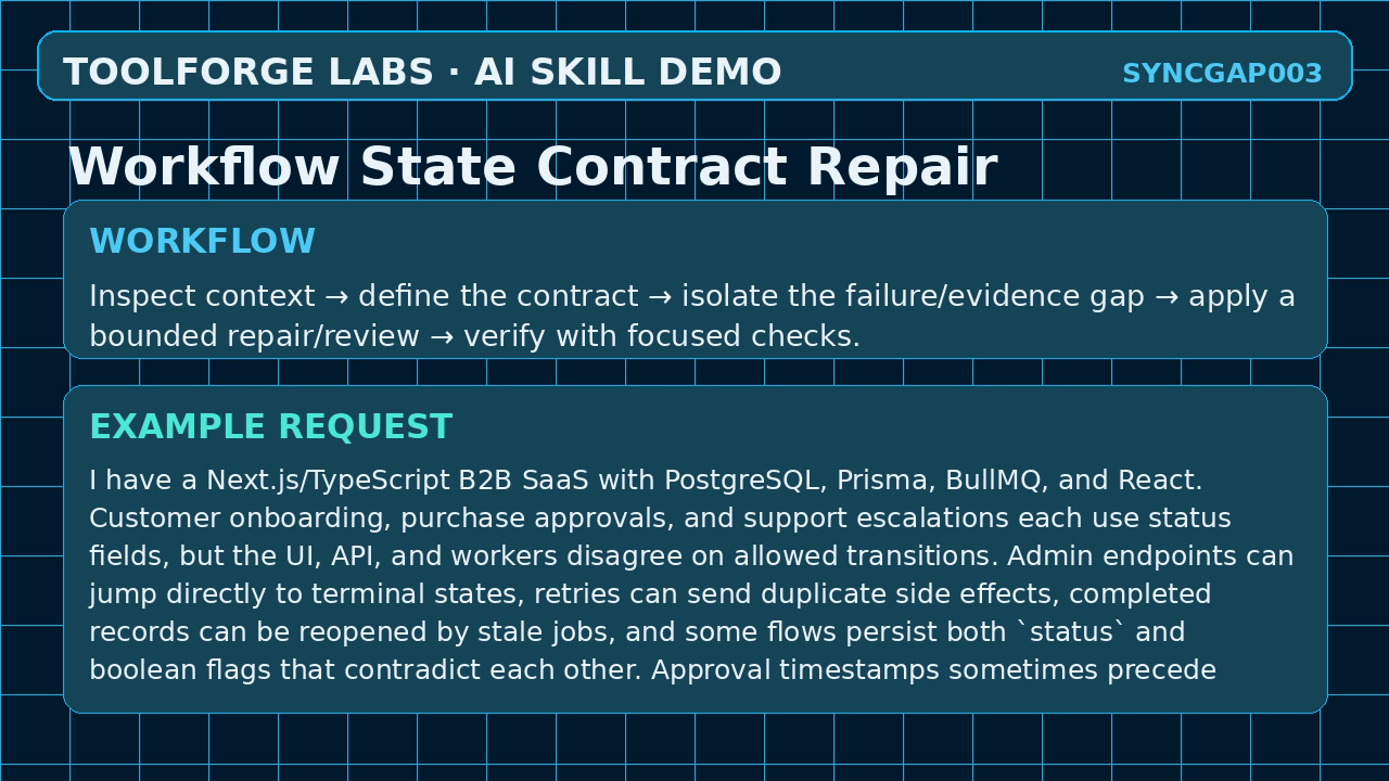 Workflow State Contract Repair screenshot 2