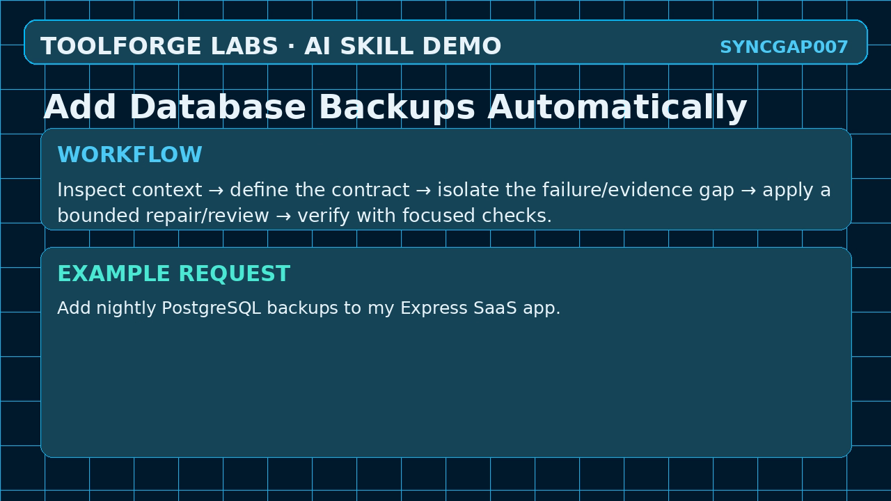 Add Database Backups Automatically screenshot 2