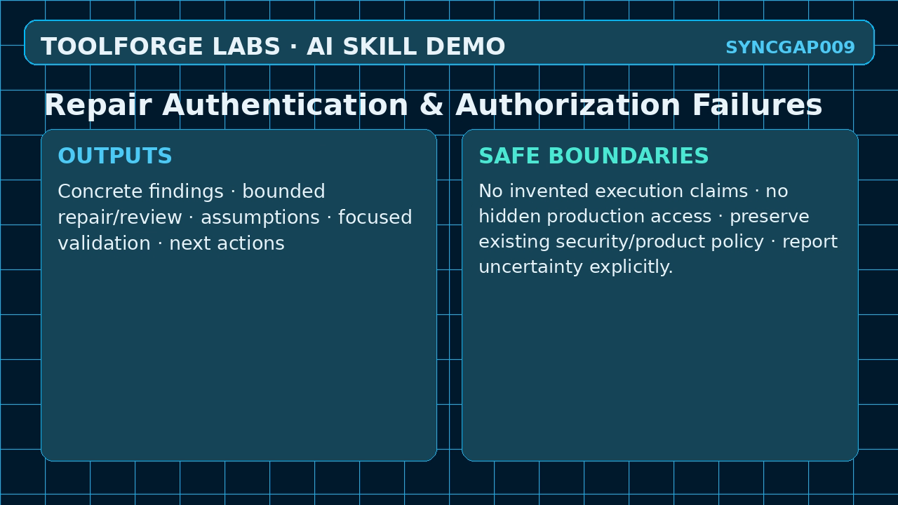 Repair Authentication & Authorization Failures screenshot 3