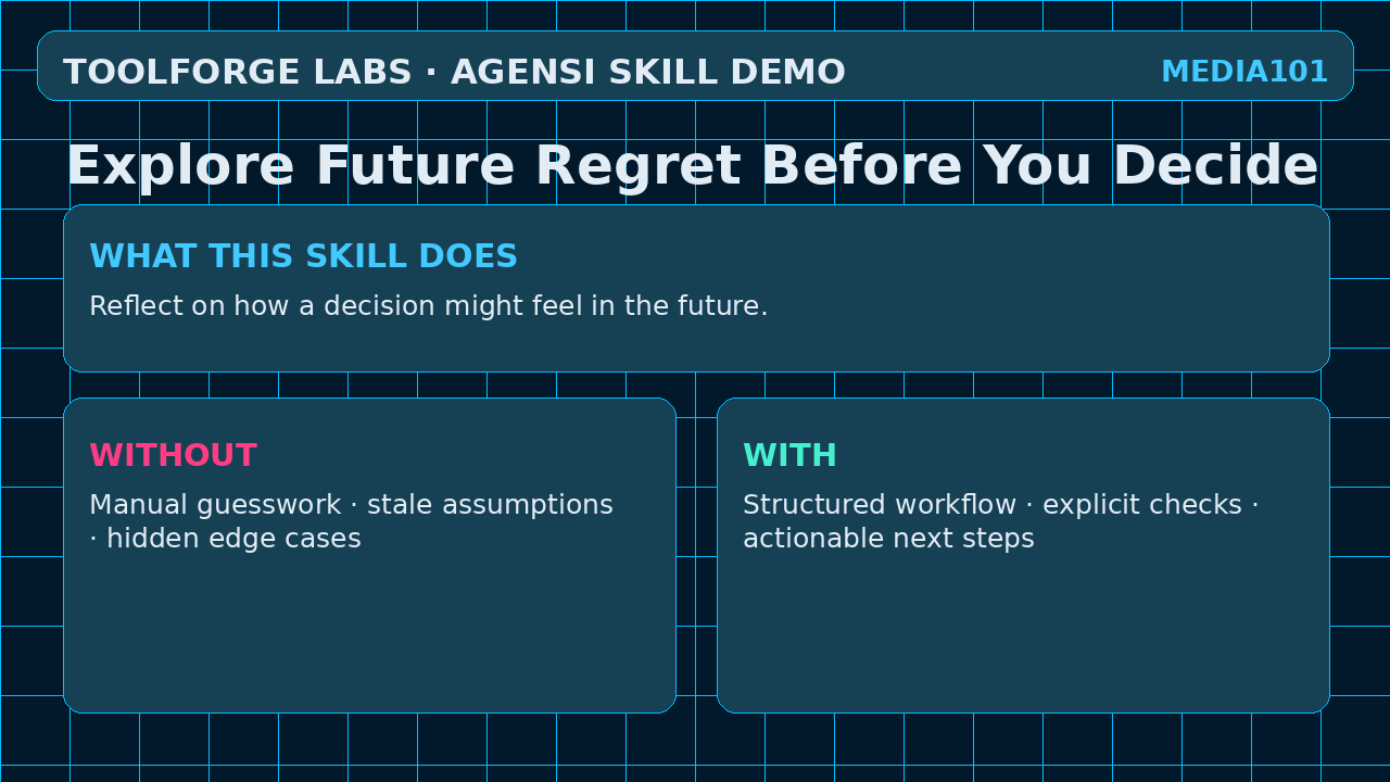 Explore Future Regret Before You Decide screenshot 1