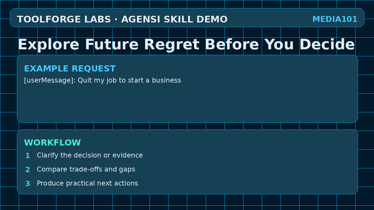 Explore Future Regret Before You Decide screenshot 2