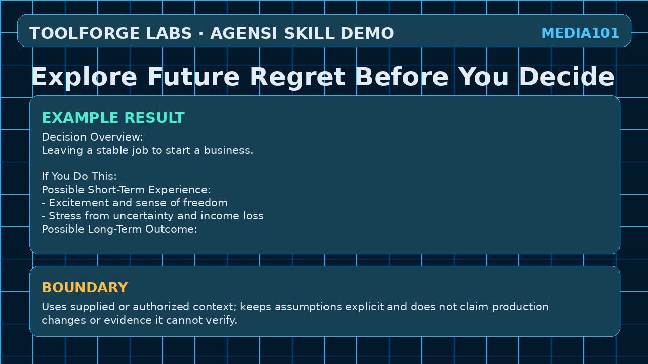 Explore Future Regret Before You Decide screenshot 3