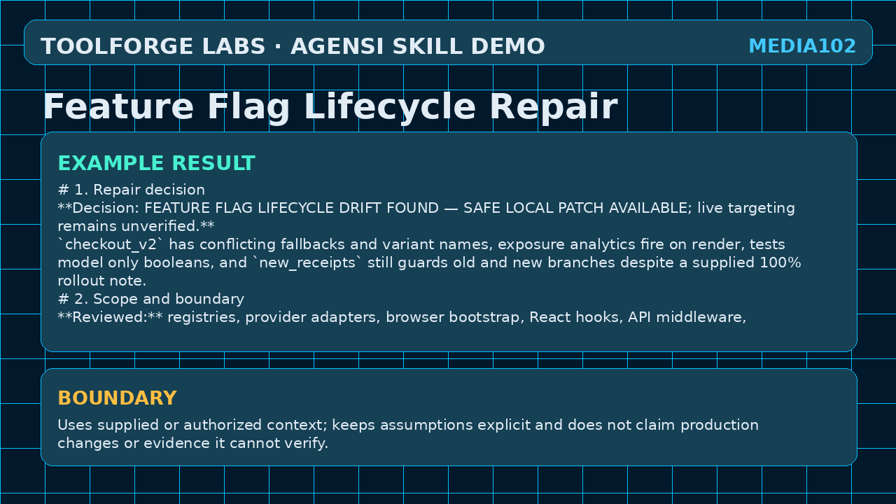 Feature Flag Lifecycle Repair screenshot 3