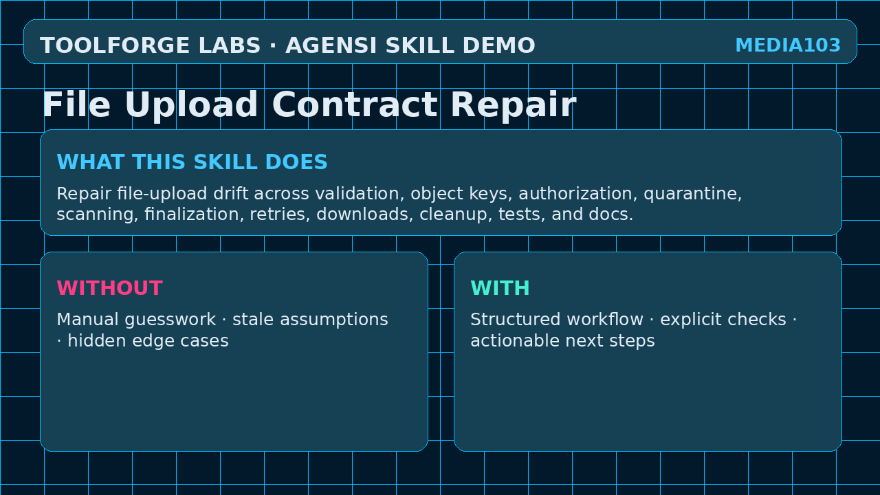 File Upload Contract Repair screenshot 1