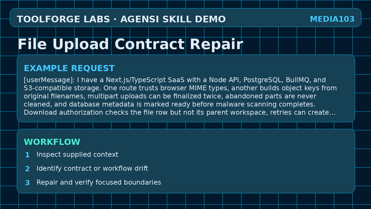 File Upload Contract Repair screenshot 2