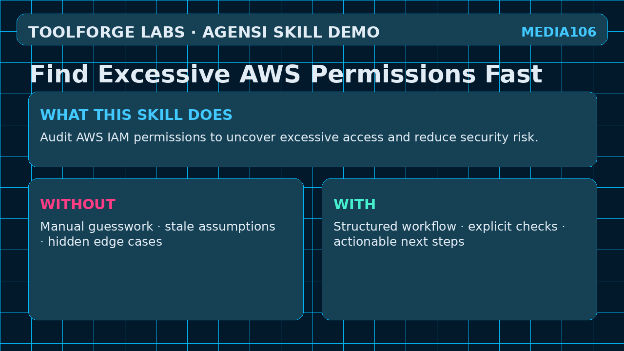 Find Excessive AWS Permissions Fast screenshot 1