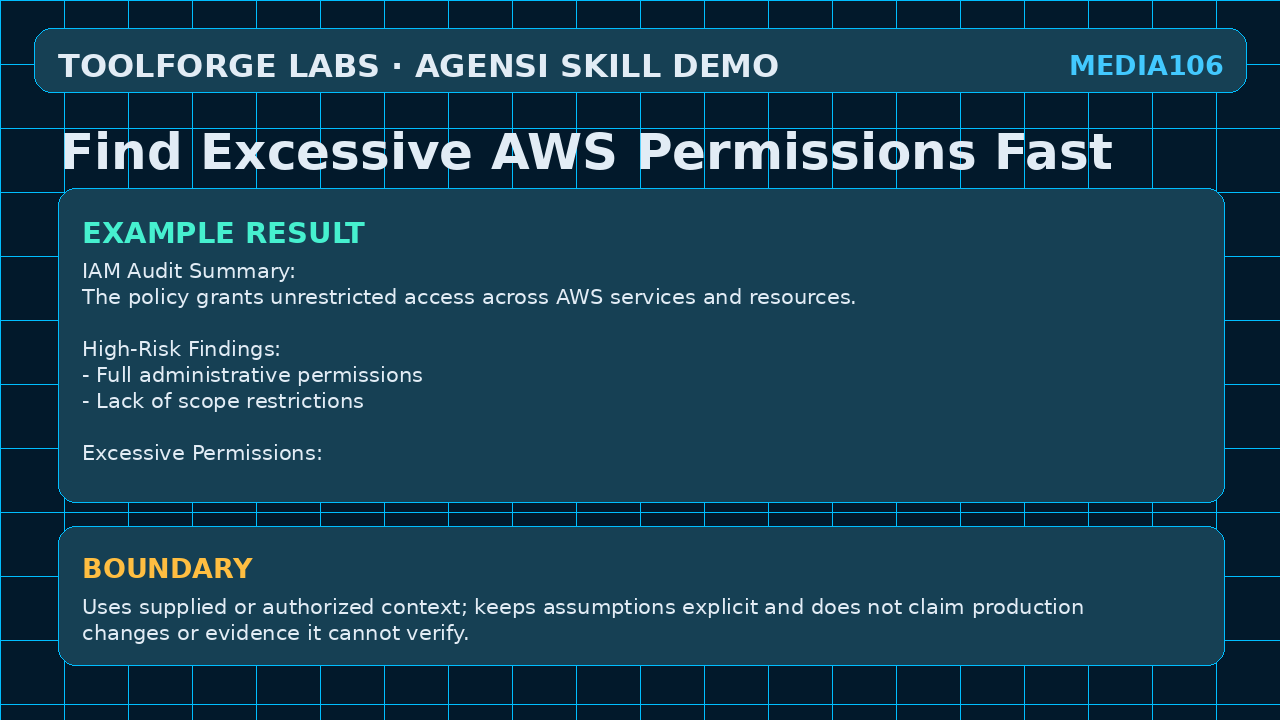 Find Excessive AWS Permissions Fast screenshot 3