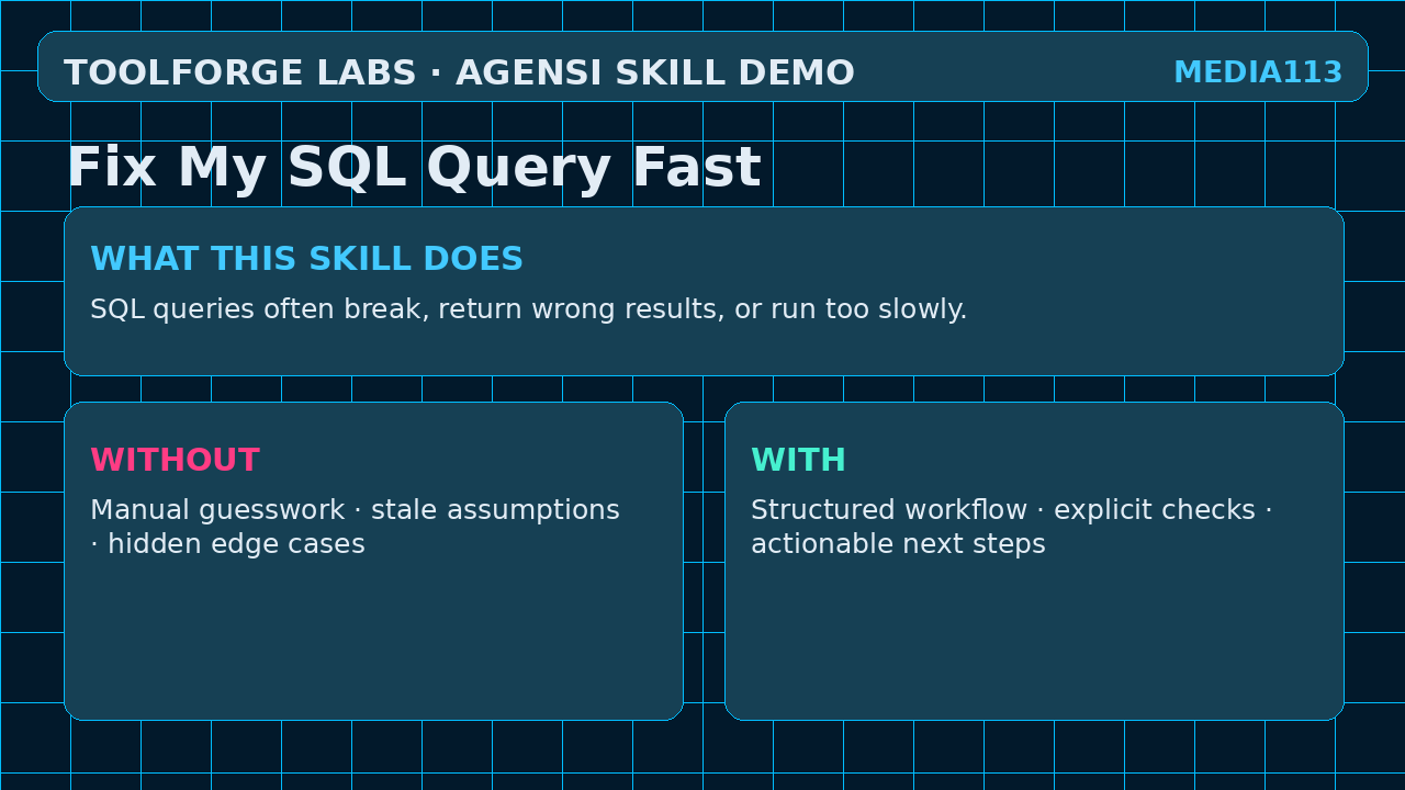 Fix My SQL Query Fast screenshot 1