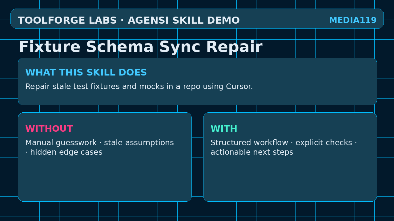 Fixture Schema Sync Repair screenshot 1
