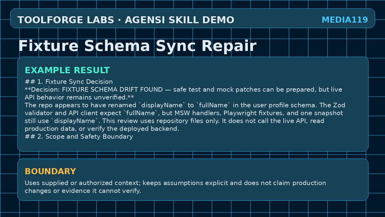 Fixture Schema Sync Repair screenshot 3