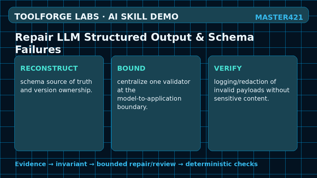 Repair LLM Structured Output & Schema Failures screenshot 2