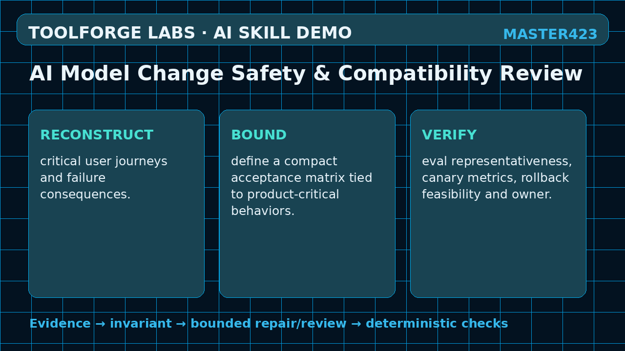 AI Model Change Safety & Compatibility Review screenshot 2