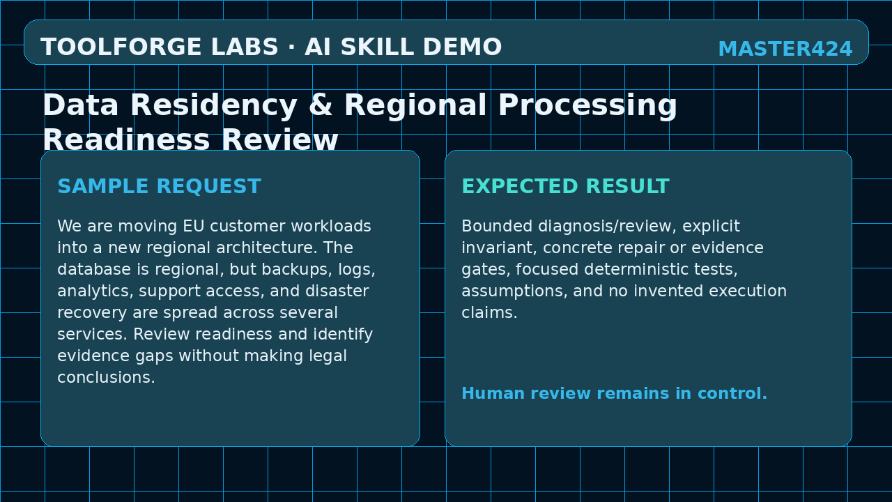 Data Residency & Regional Processing Readiness Review screenshot 3