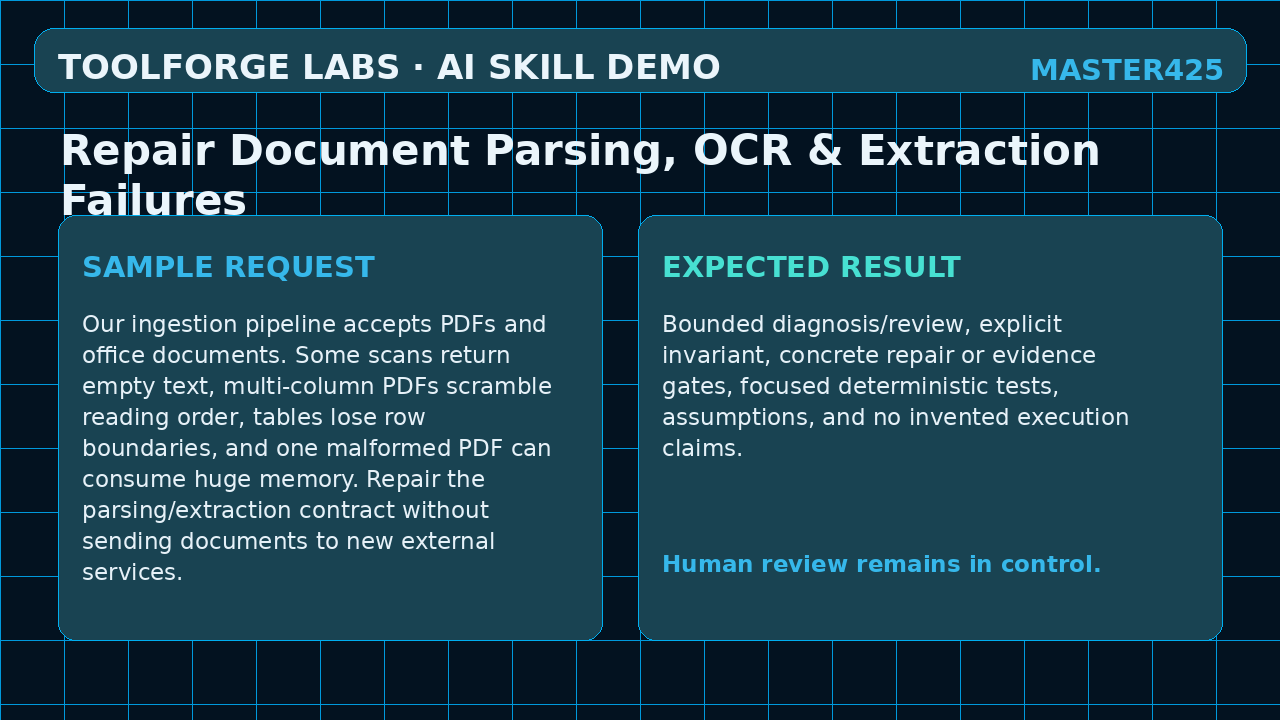 Repair Document Parsing, OCR & Extraction Failures screenshot 3