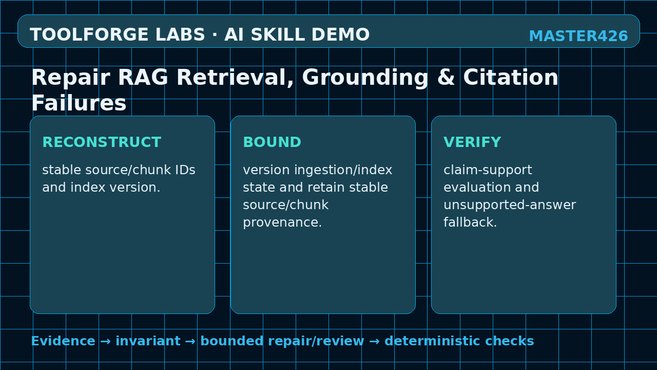 Repair RAG Retrieval, Grounding & Citation Failures screenshot 2
