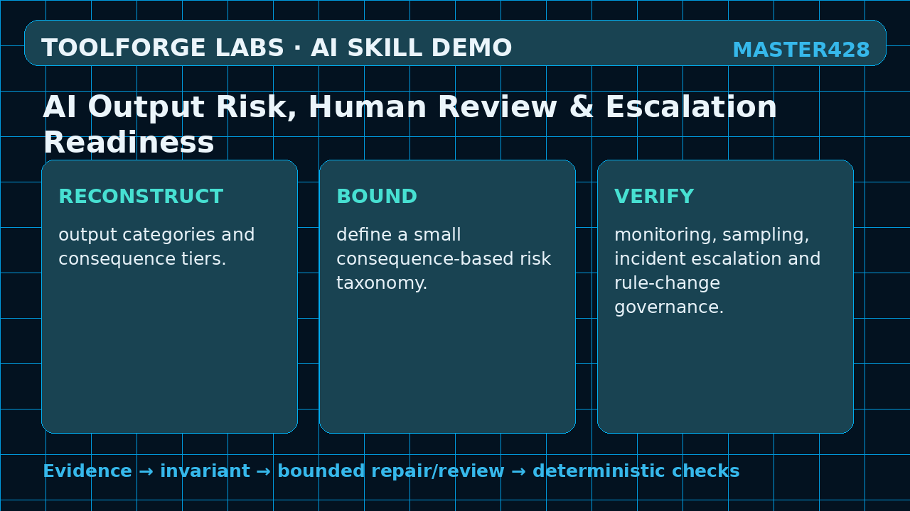 AI Output Risk, Human Review & Escalation Readiness screenshot 2