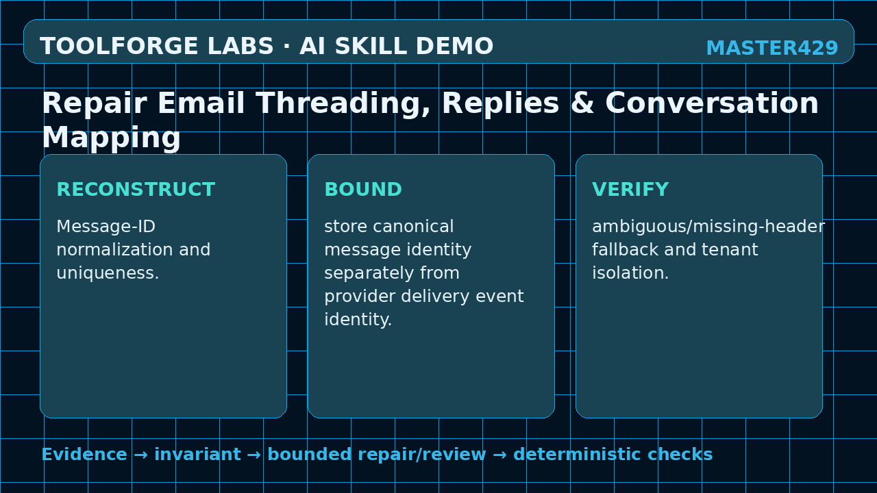 Repair Email Threading, Replies & Conversation Mapping screenshot 2