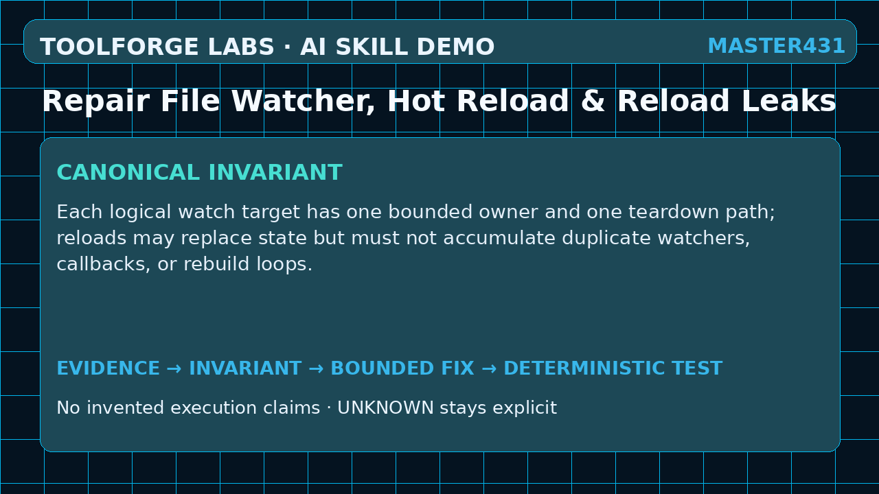Repair File Watcher, Hot Reload & Reload Leaks screenshot 2
