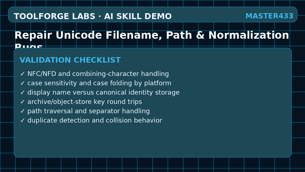 Repair Unicode Filename, Path & Normalization Bugs screenshot 3