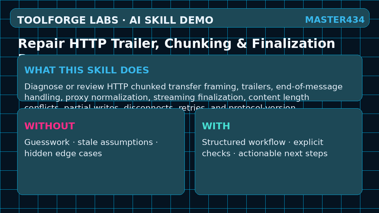 Repair HTTP Trailer, Chunking & Finalization Bugs screenshot 1
