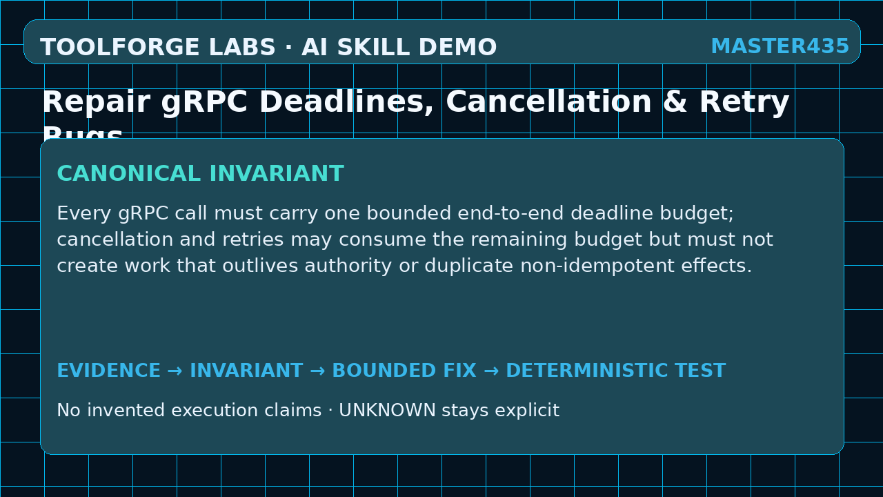 Repair gRPC Deadlines, Cancellation & Retry Bugs screenshot 2