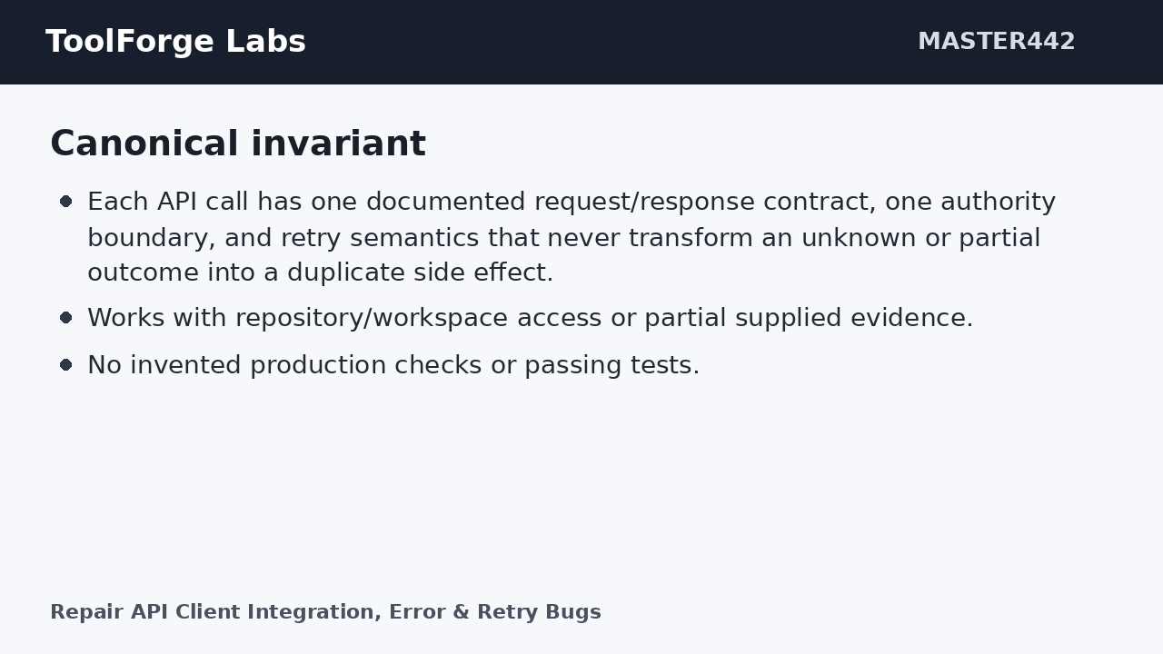 Repair API Client Integration, Error & Retry Bugs screenshot 3