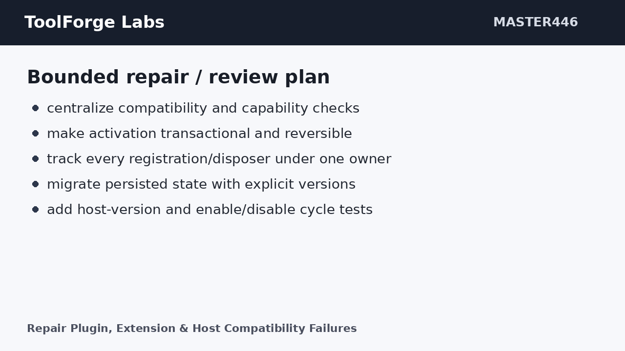 Repair Plugin, Extension & Host Compatibility Failures screenshot 2