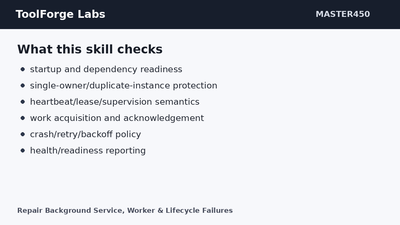 Repair Background Service, Worker & Lifecycle Failures screenshot 1