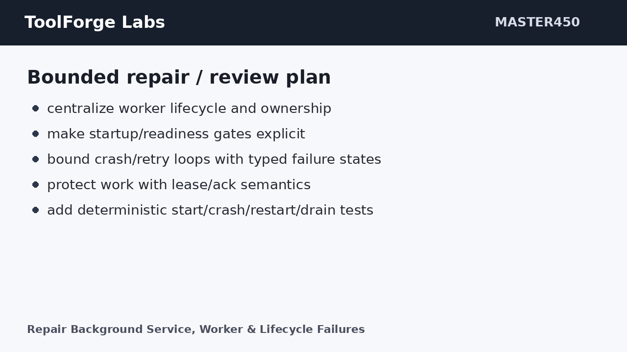 Repair Background Service, Worker & Lifecycle Failures screenshot 2