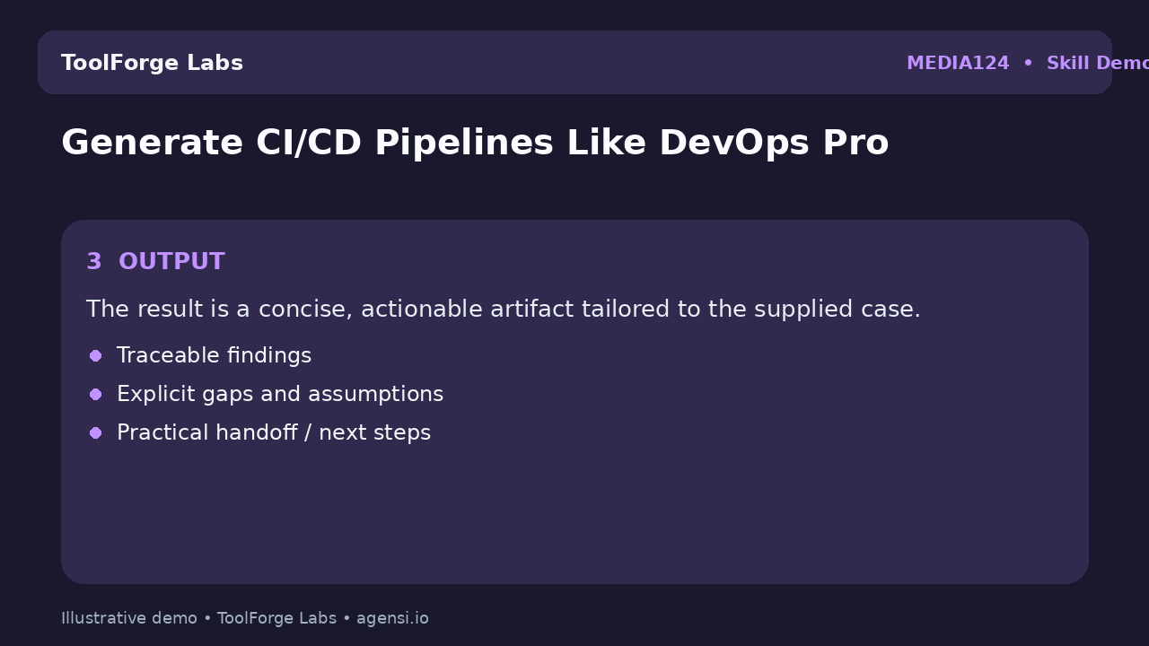 Generate CI/CD Pipelines Like DevOps Pro screenshot 3