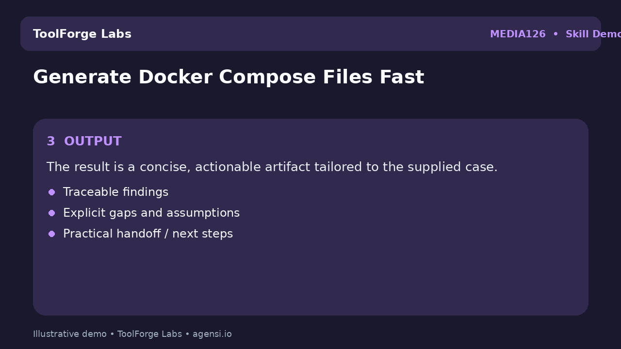 Generate Docker Compose Files Fast screenshot 3