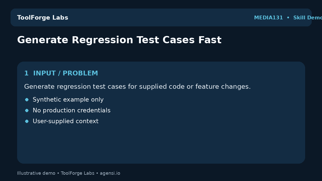 Generate Regression Test Cases Fast screenshot 1