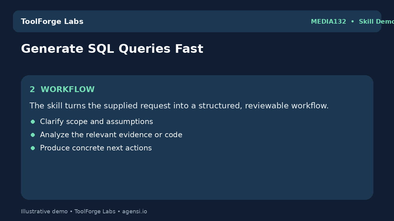 Generate SQL Queries Fast screenshot 2
